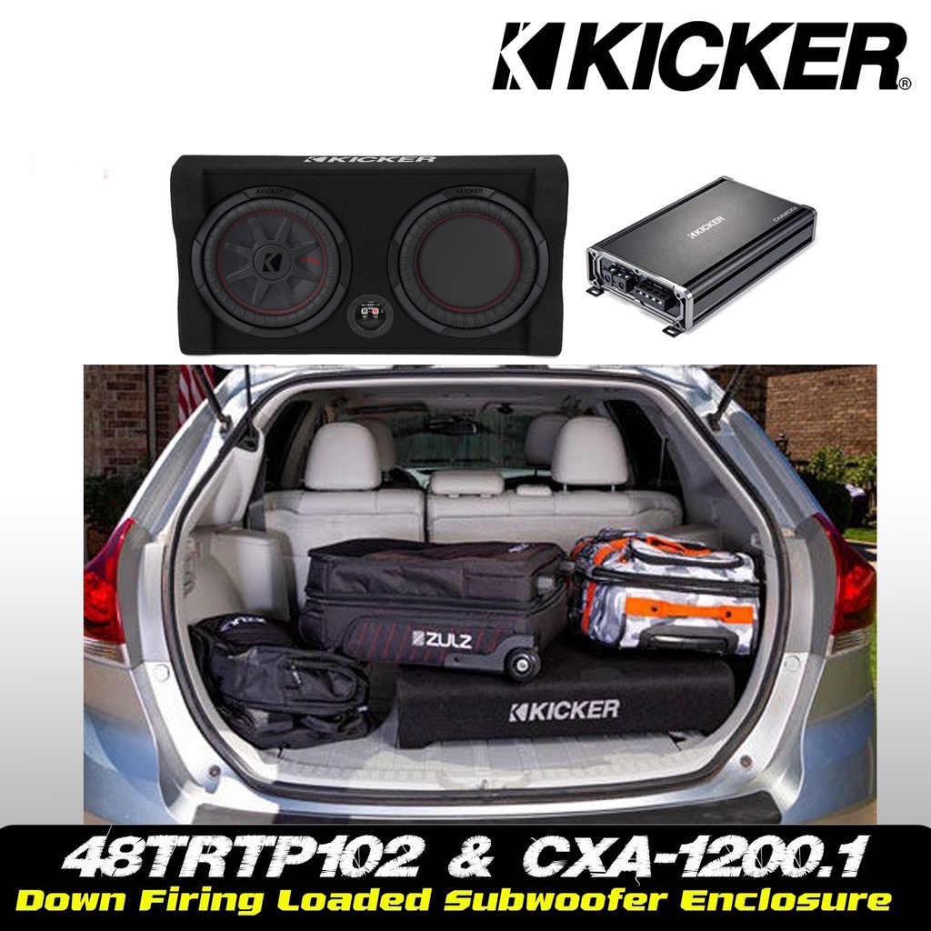 KICKER TRTP102-ซับตู้-พร้อมแอมป์คลาสดี-ซับวูฟเฟอร์-ซับบ๊อกซ์-subbox-เบสบ๊อกซ์-bassbox-10นิ้ว-ลำโพงเบส-ลำโพงซับ