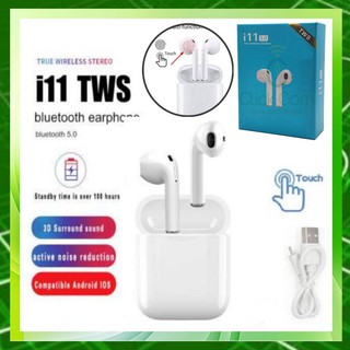 TWS True Wireless Headset 5.0 ชุดหูฟังสเตอริโอไร้สายบลูทูธ รุ่น i11