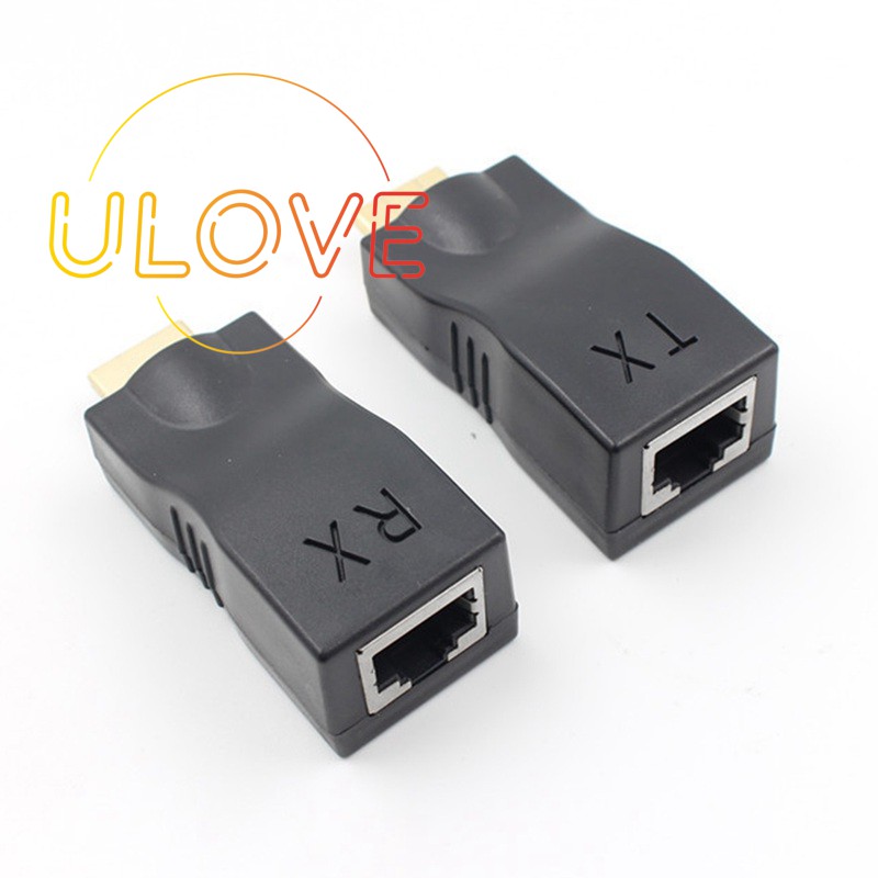 4K 3D HDMI 1.4 30M ถึง RJ45 Over Cat 5e/6 อะแดปเตอร์ LAN Ethernet