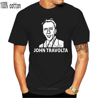 TSHIRTฝ้าย【100% cotton】ใหม่ เสื้อยืดคอกลม แขนสั้น ผ้าฝ้าย พิมพ์ลาย Hollywood Actor Nicolas Cage Movie Face Off สไตล์สต