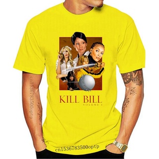 เสื้อยืดผ้าฝ้ายพิมพ์ลายแฟชั่นเสื้อยืดผู้ชาย kill Bill V. เสื้อยืด คอกลม พิมพ์ลายโปสเตอร์ สีดํา แฟชั่นฤดูร้อน ไซซ์ S-3XL