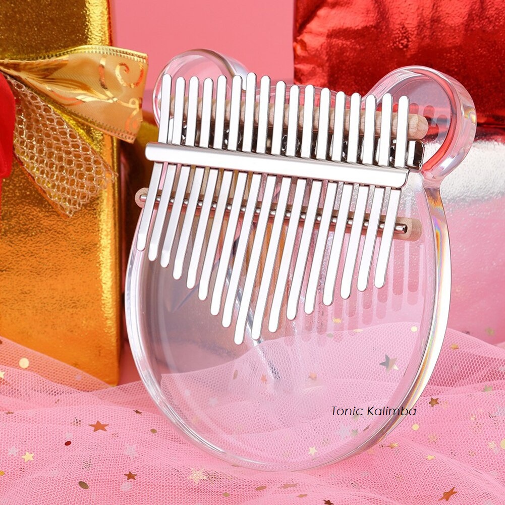 ของแท้ TONIC KALIMBA คาลิมบาโปร่งใส 17 คีย์พร้อมค้อนจูน TONIC ฟรี - M17280