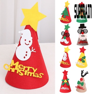 &lt;Christmas Decoration&gt; หมวกซานตาคลอส สโนว์แมน กวางเอลก์ แฮนด์เมด ขนาดเล็ก DIY สําหรับตกแต่งคริสต์มาส วันหยุด