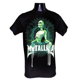 เสื้อยืดสุดเท่เสื้อวง Metallica เสื้อยืดวงดนตรีร็อค เสื้อวินเทจ เมทัลลิกา MET946Sto5XL