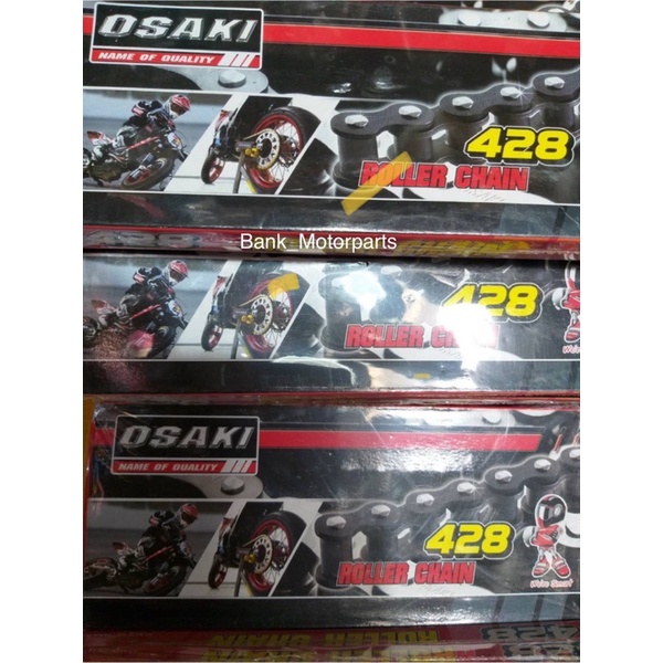 Osaki โซ่มอเตอร์ไซด์ สีดำ 428 มี3ไซต์ 100 104 106