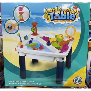 🌈ของเล่น ชุดเล่นน้ำเล่นทราย sand table set ชุดตักทรายใหญ่ ตักทรายจั้มโบ้ GB8801B ตัดทราย23ชิ้น