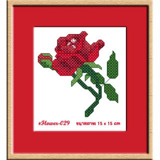 ไอแอมครอสติช iamcrossstitch DIY รหัสTmini-029 15x15 cm. ชุดอุปกรณ์งานฝีมือปักครอสติชครบชุด