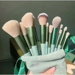 ส่งฟรี/ส่ง​ไว​ แปรงแต่งหน้า 13 ชิ้นสุดหรู ปัดแก้ม ทาตา เกลี่ยรองพื้น ขนนุ่ม (ไม่มีกล่อง)​