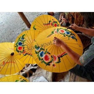 ร่มบ่อสร้าง ผ้าแพรลายดอก หลายขนาด