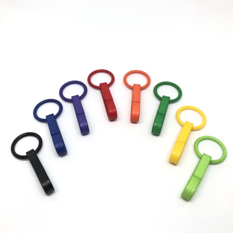 ตะขอก้ามปู ตะขอพลาสติก คอหมา 18สี  มีของ พร้อมส่ง ชิ้นละ5฿ 🌈 - รูปที่ 2