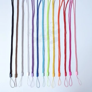 สายคล้องบัตร ตัวคล้องเชือก13สี (127) เลือกสีได้ ผ้าลื่น สายคล้องบัตรพนักงาน