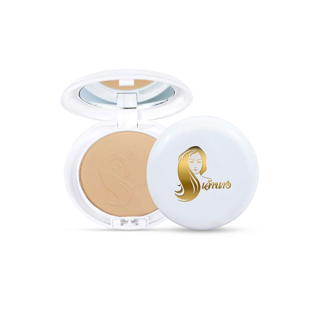 มี 2 แพ็คเกจ แป้งเจ้านาง Chaonang Perfect Bright UV 2 Way Powder Foundation เจ้านาง แป้งผสมรองพื้น 10g.