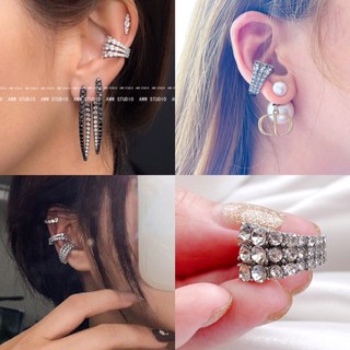 ต่างหู EAR CUFF ต่างหูฝังเพชร