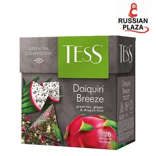 ชาเขียว Tess Daiquiri Breeze ในซองปิรามิด สินค้านำเข้าจากรัสเซีย ชาหอมคุณภาพดีแบรนด์ดังจากรัสเซีย จำนวน 20 ซอง