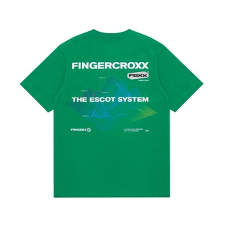 [100% Cotton] Fingercroxx เสื้อยืดแขนสั้น พิมพ์ลายกราฟฟิคตัวอักษร ไล่โทนสี แฟชั่นฤดูใบไม้ผลิ ฤดูร้อน สําหรับผู้ชาย