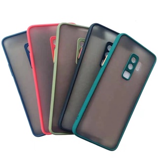 12 [ส่งจากไทย] เคสกันกระแทก ปุ่มสีผิวด้าน Case Samsung Galaxy S9 S9plus SM-G9650 เคสโทรศัพท์ ซัมซุง ขอบนิ่มหลังแข็ง