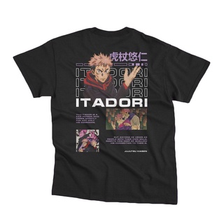 HH เสื้อยืดแขนสั้นพิมพ์ลายการ์ตูน Jujutsu Kaisen - Itadori Yuuji แฟชั่น Unisex เสื้อยืด discount คอกลมเสื้อยืด