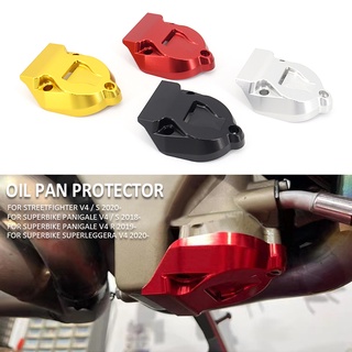 For Ducati Streetfighter V4 S CNC Racing Oil Pan Protector Guard Aluminum Lower Engine Protector Sump Guard For Panigale