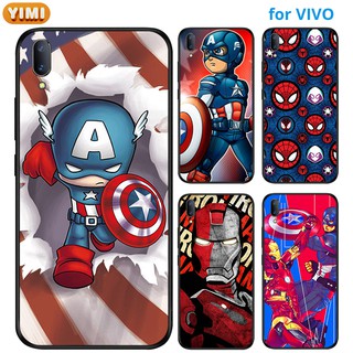 เคส VIVO Y02 Y16 Y02S Y20 Y20S Y20T Y12A Y12S Y20SG Y01 Y15A Y15S Y20I Y21S Y3S T1 T1x Y33T Y21T 5G Y33s Y21 2020 Y12 Y15 Y17 Y19 Y11 Y11D Y12i โทรศัพท์มือถือลายการ์ตูนฮีโร่ สําหรับ