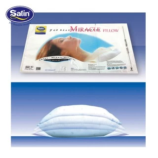 Satin หมอนหนุนสุญญากาศ Miracle Pillow ใบใหญ่ สัมผัสแน่น ไม่ยวบ ขนาด 19” x 28” จำนวน 1 ใบ