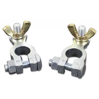 อุปกรณ์เรือ - [Easterner JHC828] - BATTERY TERMINALS BRASS POS &amp; NEG / ขั้วแบตคู่ (+ , -)