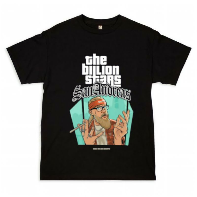 GTA THE BILION STARS เสื้อยืดวินเทจ | เสื้อยืดสีดํา GTA THE BILION STARS VINTAGE 90S | GTA THE BILIO