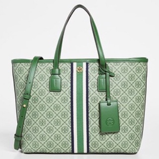 TORY BURCH LARGE T MONOGRAM SHOPPING BAG