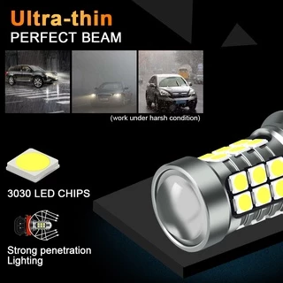 1 ชิ้น H11 หลอดไฟตัดหมอก LED 27LED H16 H8 H9 9005 ไฟตัดหมอก HB3 9006 HB4 P13W 6000K 12V สีขาว เหลือง สําหรับรถยนต์