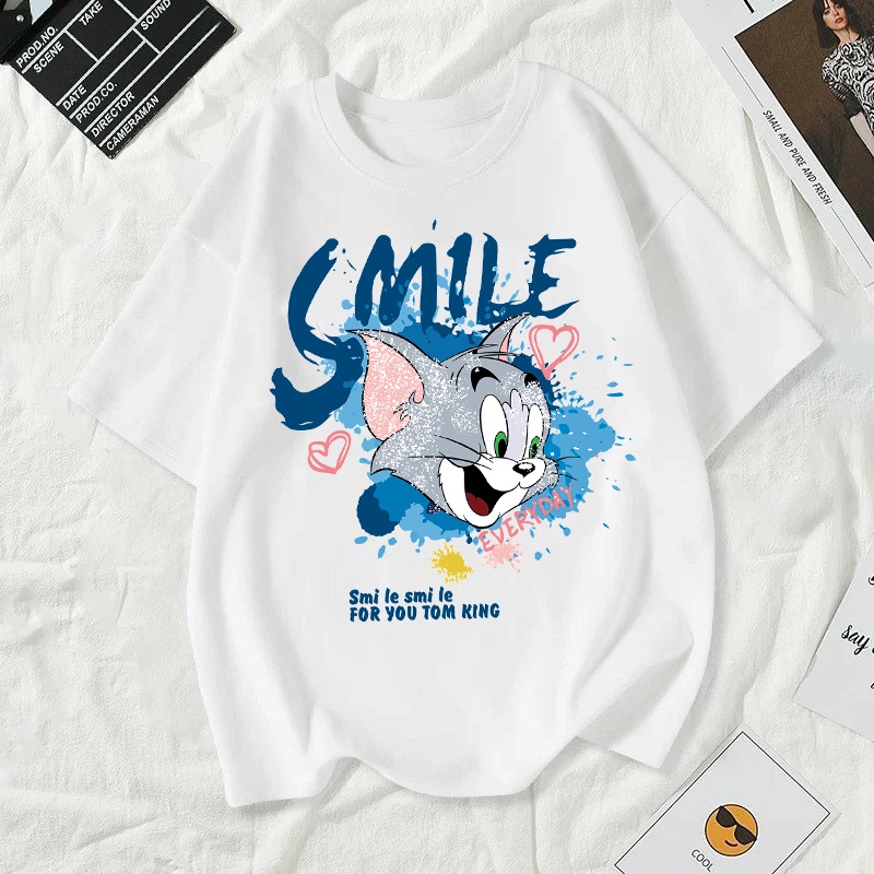 เสื้อยืดคอกลมผ้านิ่มใส่สบาย ลายแฟชั่นวินเทจ พร้อมส่ง T-292