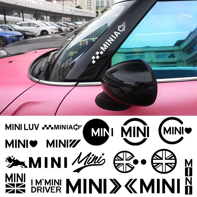 จัดแต่งทรงผมรถ Union Jack Decal สติกเกอร์ประตูหน้าต่างสติกเกอร์ด้านข้างตกแต่งสําหรับ Mini Cooper S One JCW F54 F55 F56 R55 R56 R60 R61