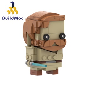 【Star Wars】ของเล่นตัวต่อเลโก้ MOC-63129 Obi-Wan Kenobi Brickheadz BuildMOC 177 ชิ้น