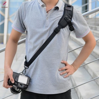 Quick Rapid Single Shoulder Sling Belt Neck Strap Black Adjustable For Camera SLR DSLR