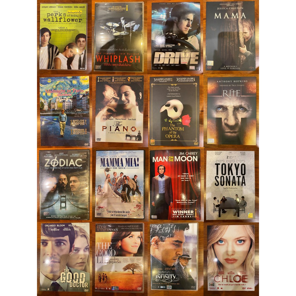 แผ่น DVD ดีวีดี หนังต่างประเทศ ของแท้ มือสอง สภาพใหม่ No.24 Whiplash, Drive, Mama, Zodiac, Chloe, Ma