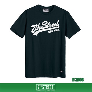 7th Street เสื้อยืด รุ่น RSR006 กรมเข้ม-สกรีนขาว ของแท้ 100%