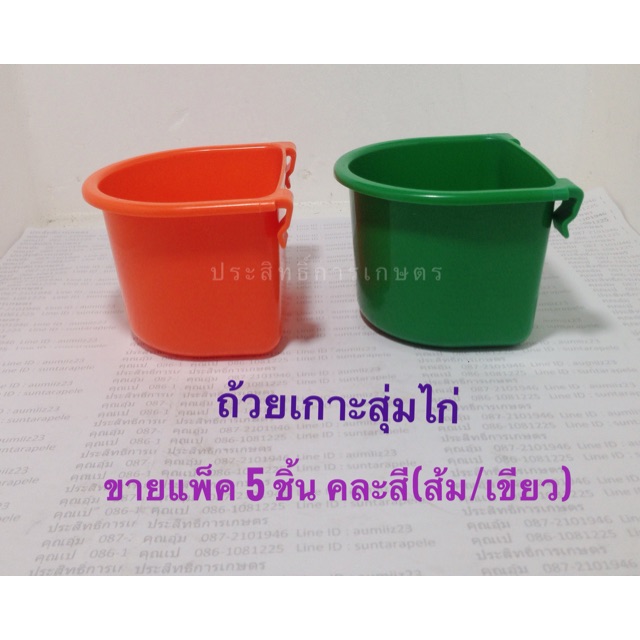 ถ้วยเกาะสุ่มไก่ ขายแพ็ค 5 ชิ้น APSHOP2022