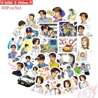 ❉ Initial D สติ๊กเกอร์ ❉ 40Pcs/Set Anime Fujiwara Takumi Speed Star DIY Decals สติ๊กเกอร์ for Diary Laptop Scrapbooks