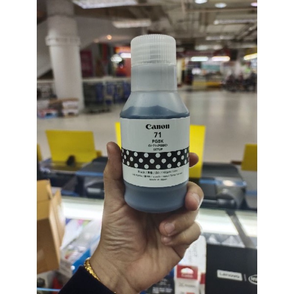 หมึกแท้ Canon GI 71-Black สีดำ ของแท้ **ไม่มีกล่อง** For Canon G1020 G2020 G3020