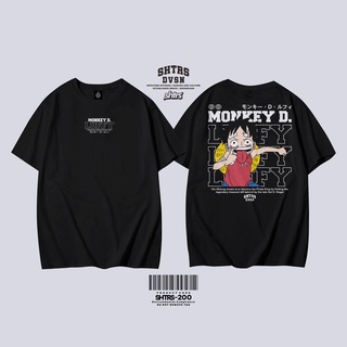 เสื้อยืด พิมพ์ลายการ์ตูนอนิเมะ Monkey D Luffy Code 200 สําหรับผู้ชาย และผู้หญิง