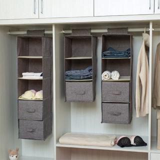 5/4/3 Layers Organizer Drawer Type Shelves Hanging Wardrobe Shoe Organiser Storage Clothes Laundry Basket (not include drawer)