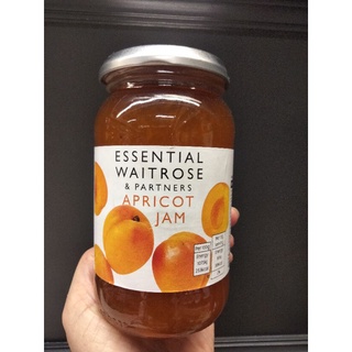 Waitrose Essential Apricot Jam แยม แอปริคอท  เวทโทรส เอสเซนเชี่ยว454 กรัม