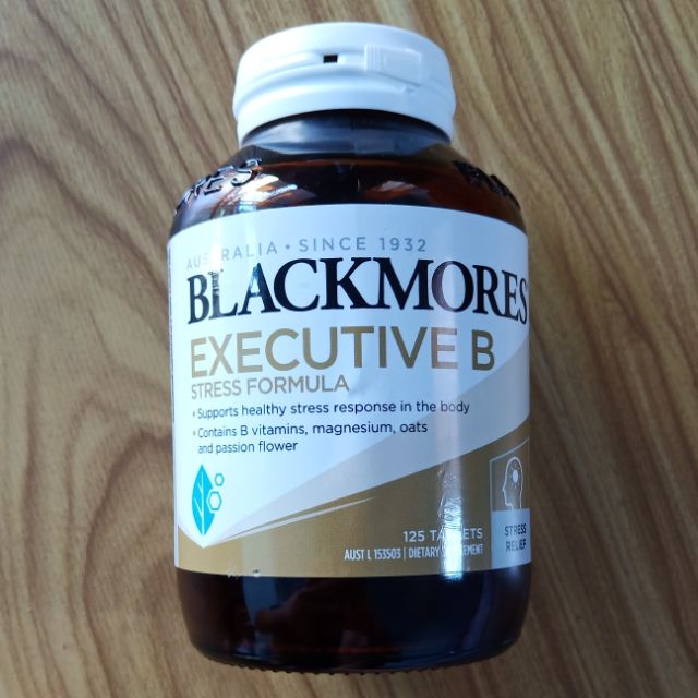 วิตามินบี แบล็คมอร์ 28, 62, 125 เม็ด Blackmores Vitamin B (Blackmores Executive B Stress Formula)