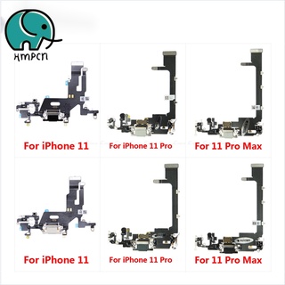 แท่นชาร์จด้านล่าง สําหรับ iPhone 11 11 Pro Max ปลั๊ก USB เชื่อมต่อชาร์จ พร้อมไมโครโฟน หูฟัง แจ็คเสียง สายแพร