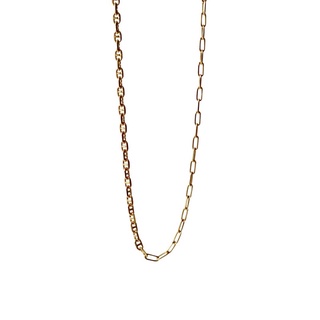 Middle M Jewelry สร้อยคอโซ่ รุ่น Contrast Chain สีทอง