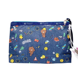 กระเป๋าเครื่องสำอาง มีซิบ Line Friends x LeSportsac Co-Branded Cosmetic Bag/ Pouch