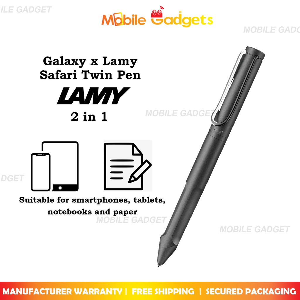 Galaxy x LAMY Safari Twin Pen 2 in 1 สําหรับสมาร์ทโฟน/แท็บเล็ต/โน๊ตบุ๊คและกระดาษ