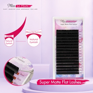 ขนตาปลอมขยายดวงตาแบบแบน Misslamode Matte วัสดุต่อขนตา