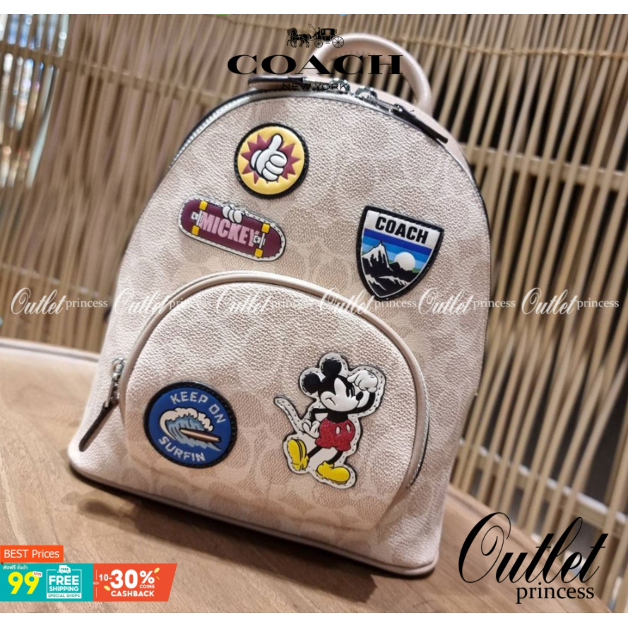 COACH 3892 DISNEY MICKEY MOUSE x COACH SIGNATURE SMALL BACKPACK เป้รุ่นลิมิเต็ดสุดหายาก!! คิ้วท์ๆ น่