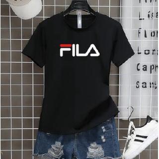 FILA-SHORTเสื้อทีเชิร์ตแขนสั้นยอดฮิตลายFILAใส่ได้ทั้งหญิงและชายใส่เที่ยวทำงานออกกำลังกาย