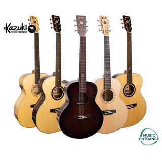 Kazuki Exotic Series Electric Acoustic Guitar กีต้าร์โปร่งไฟฟ้า คาซูกิ Top Solid Transacoustic พร้อมกระเป๋าบุฟองน้ำ