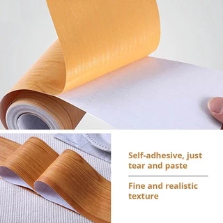 PRESTIGEX ไม้ PVC Skating Line กันน้ํา Self-กาวสติ๊กเกอร์ขอบผนัง